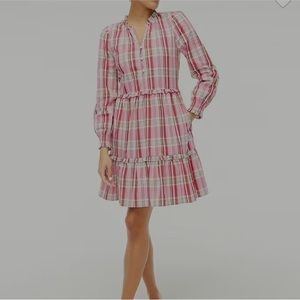 J. Crew Factory pink long sleeve dress